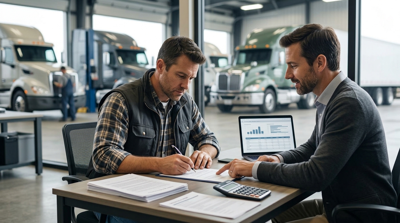 Illustration: Commercial Truck Lease-to-Own Programs Explained: How to Qualify and When to Use Them in 2026